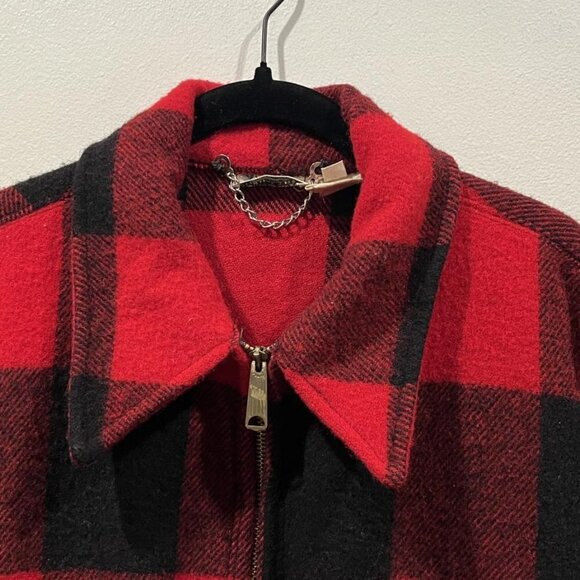 VINTAGE L.L BEAN PLAID RED FIELD JACKET - Picture 2 of 14